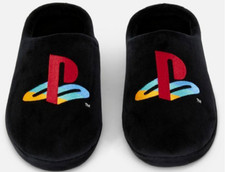 Playstation Mule Slippers Black Mens 6-7 UK