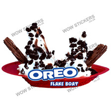 Ice cream van stickers oreo - ice,