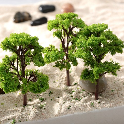 10pcs 12cm green tree model - 12cm,