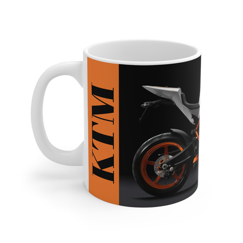 Personalised motorbike mug ktm - personalised,
