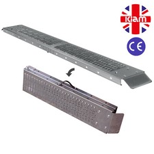 TWO Folding RAMPS 1.8m steel Motorbikes motorcycle ATV QUAD BIKE LAWNMOWER