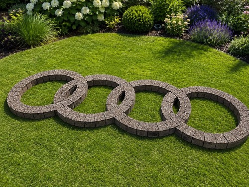 Interlocking garden circles - garden,