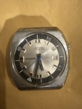 Vintage Sicura Compressor 21 Jewels 2 Crowns Watch - For Spares/Repair - Swiss