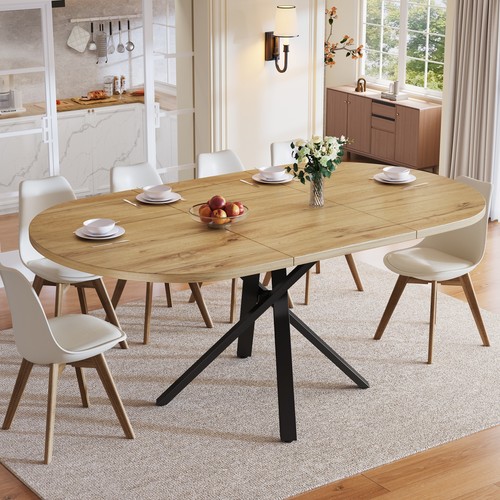 Round extendable dining - round,