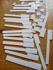 Collection Of Old Plastic Piano Key Tops
