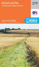OS Explorer Map 279 Doncaster Conisbrough Maltby and Thorn... by Ordnance Survey