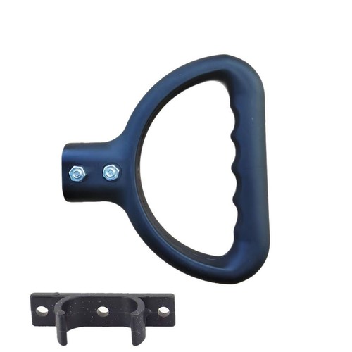 Cart handle with molded grip - molded,