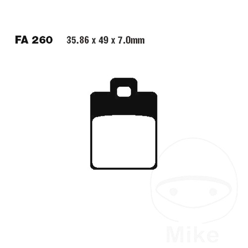 Ebc brake pads sfa260 fits - ebc,
