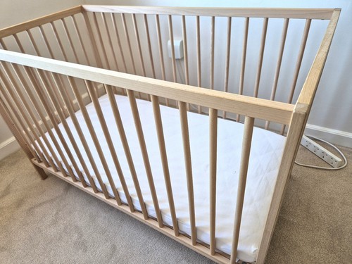 Ikea sniglar beech cot mamas - ikea, &
