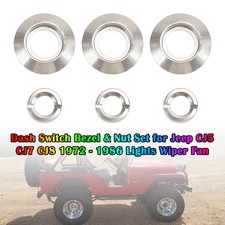 Dash Switch Bezel & Nut Set
