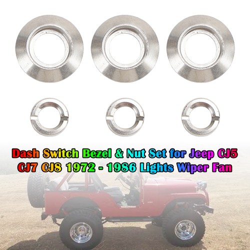 Dash switch bezel nut set - switch,