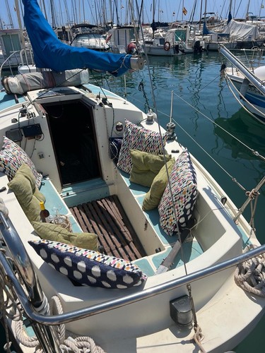 Colvic motor sailer moored - sailer,