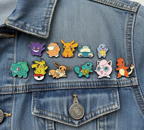Pcs pokemon enamel - 11,