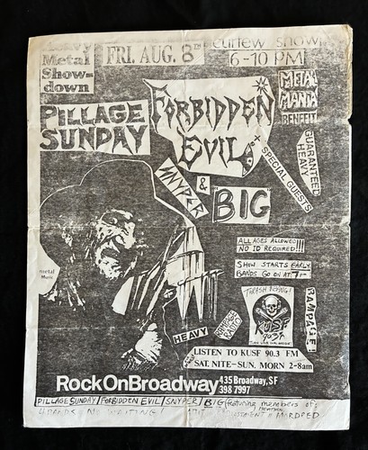 Vtg pillage sunday forbidden - pillage,