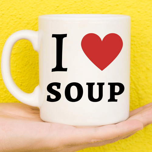Love soup mug - i,
