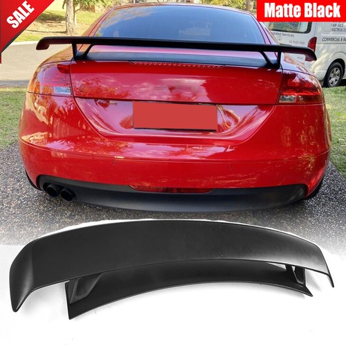 Matt black rear trunk - matt, spoiler