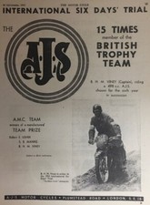 A.J.S MOTORCYCLES ISDT SUCCESS