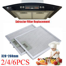 2/4/6pcs Cooker Hoods Grease Filter Universal Extractor Vent Fan Metal Mesh UK