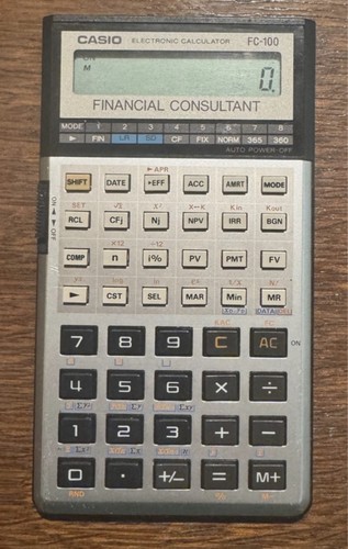 Vintage casio 100 financial - casio, fc-100