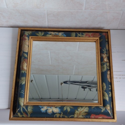 Vintage wooden wall mirror - vintage,