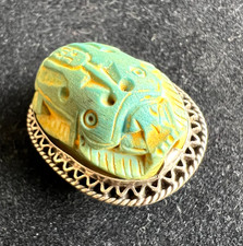 Vtg Egyptian Revival Carved