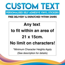 Personalised Custom Name Text