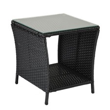 Wicker Rattan Side Table with