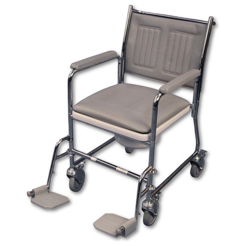 Linton mobile wheeled commode - mobile,