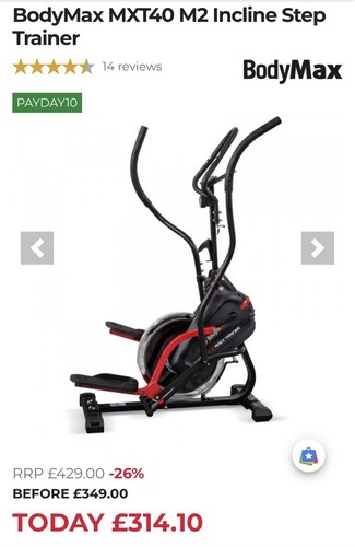 Bodymax mxt40 incline - m2, step