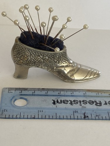 Vintage shoe pin cushion - shoe,