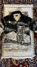 vintage wolf print unisex