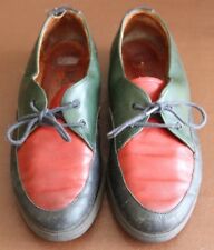 Rohde Blue Red Green leather Lace up Flat shoes size 5 (38) 