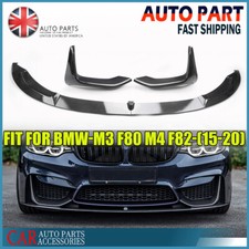 Carbon Look MP Style Front Bumper Lip Splitter For BMW M3 F80 M4 F82 F83 2015-20
