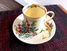 Vintage Crown Staffordshire demitasse coffee can - Pan design, in good condition