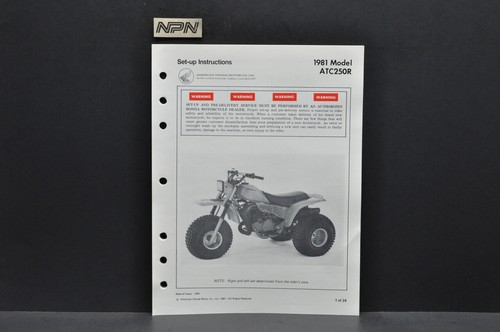 Vintage nos 1981 honda atc250 - nos,