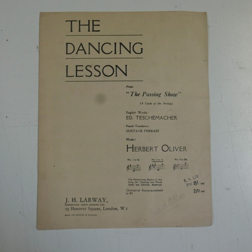 Songsheet dance lesson a - songsheet,