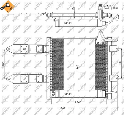 Nrf 35367 condenser air - nrf, condenser,