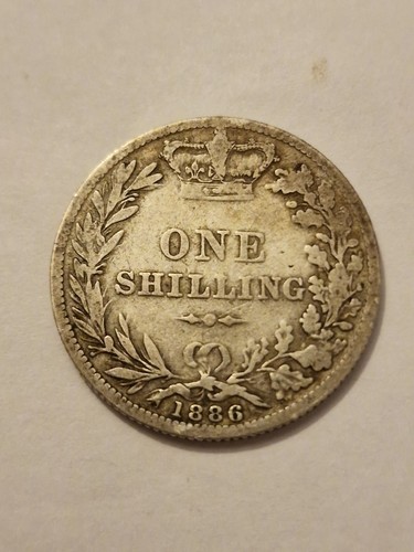 1886 queen victoria - queen, shilling