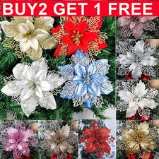 10X Glitter Artificial Flowers