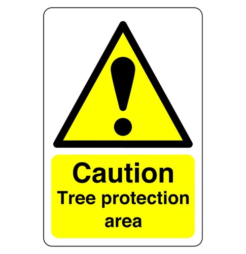 Caution tree protection area - caution,