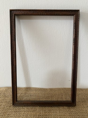 Vintage wood picture frame - wood,