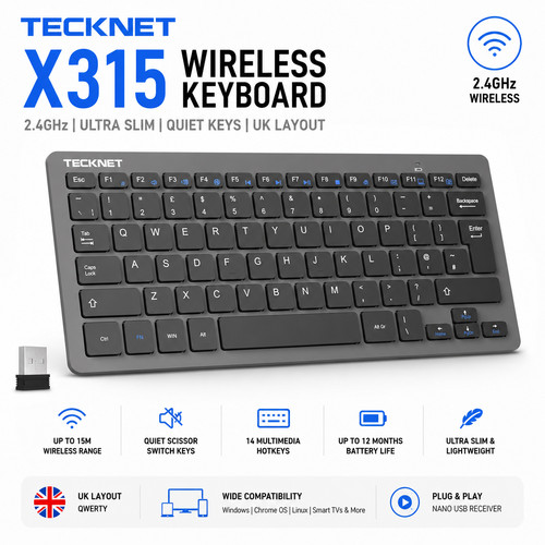 Tecknet x315 wireless - tecknet,