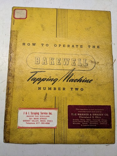 Warner swasey bakewell - warner, &
