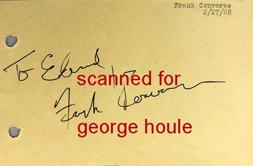 Frank converse signed - converse,