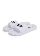 Ellesse Mens Slides Laxxes Towelling Pool Sliders White