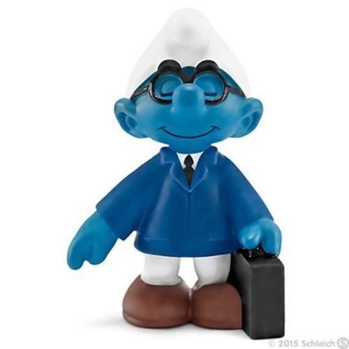 Smurfs salesman office smurf - office,