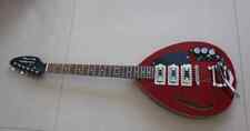 Short Scale Hutchins Brian Jones Vox Teardrop Electric Guitar Semi Hollow Body