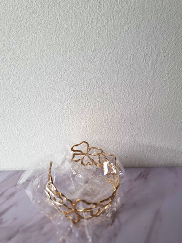 Gold tone leaf vine bridal - gold,