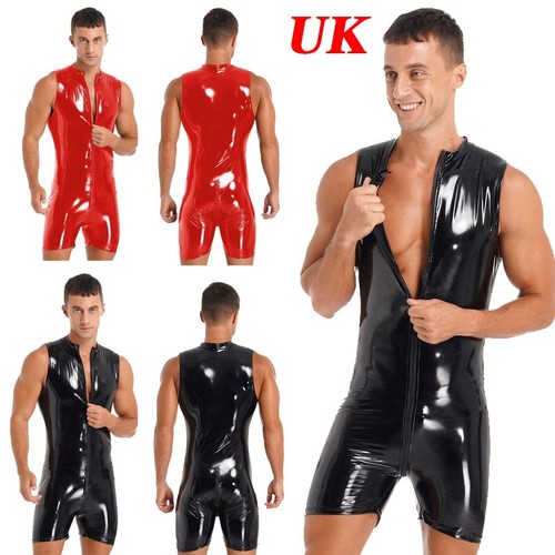 Mens wetlook patent - uk,
