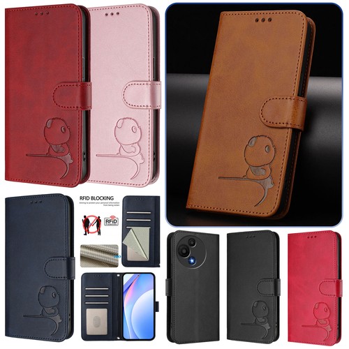 Magnetic folded wallet leather - folded,